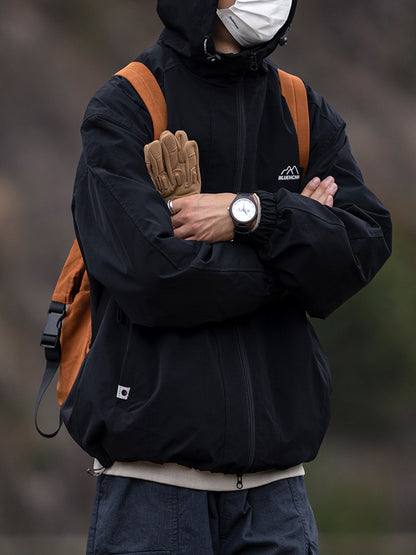 Waterproof Hooded Outdoor Workwear Jacket – Mountain Oversized Unisex