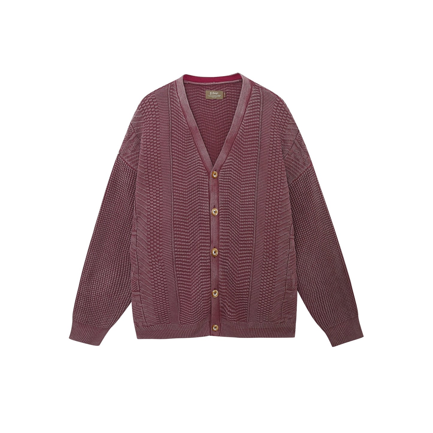 Cable Cardigan washed-cotton buttonhole cardigan
