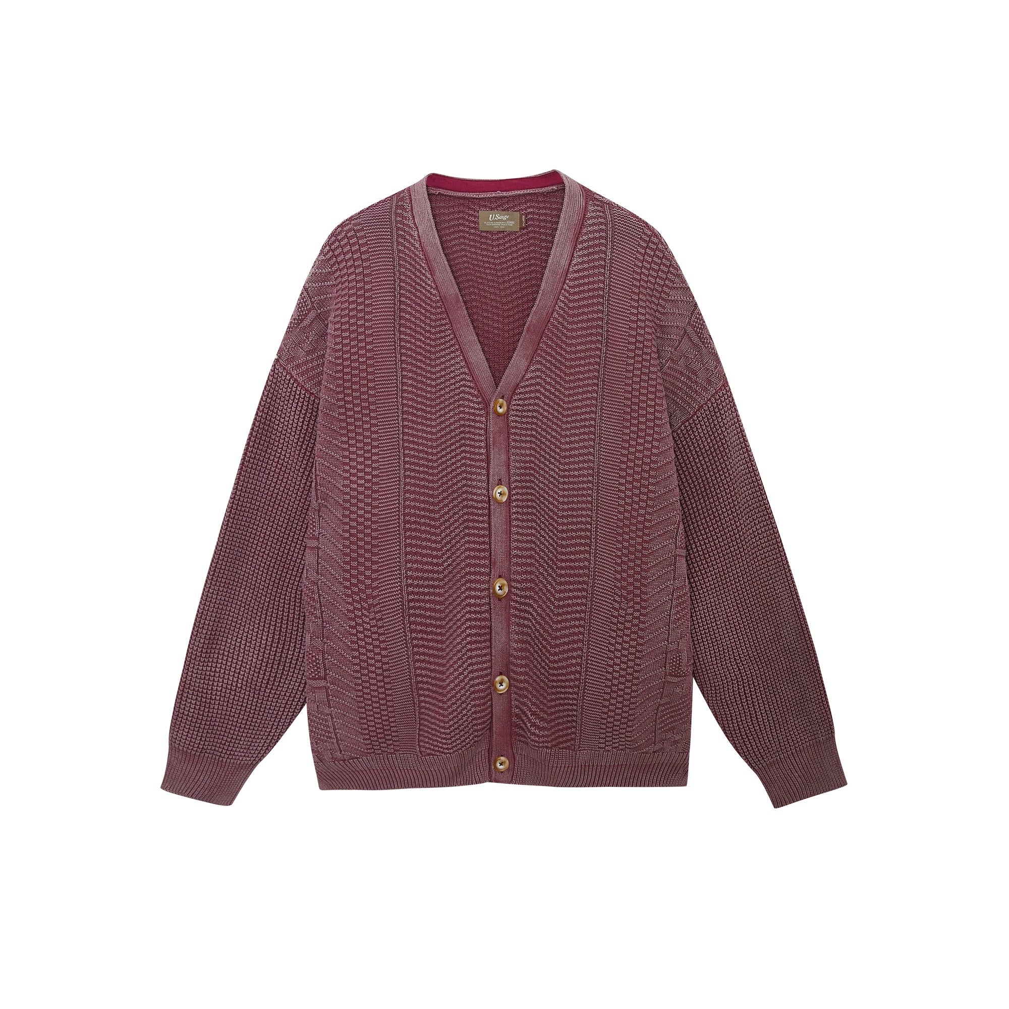 Cable Cardigan washed-cotton buttonhole cardigan