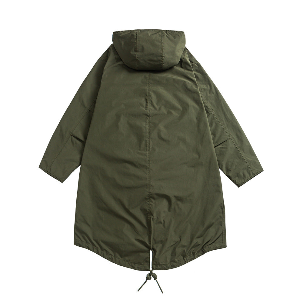 M65 Military Midi Trench Coat – Oversized Unisex Parka Jacket