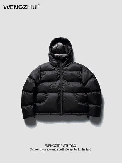 WENGZHU Designer Hooded Puffer Jacket - Loose Warm Bread Coat (Unisex)