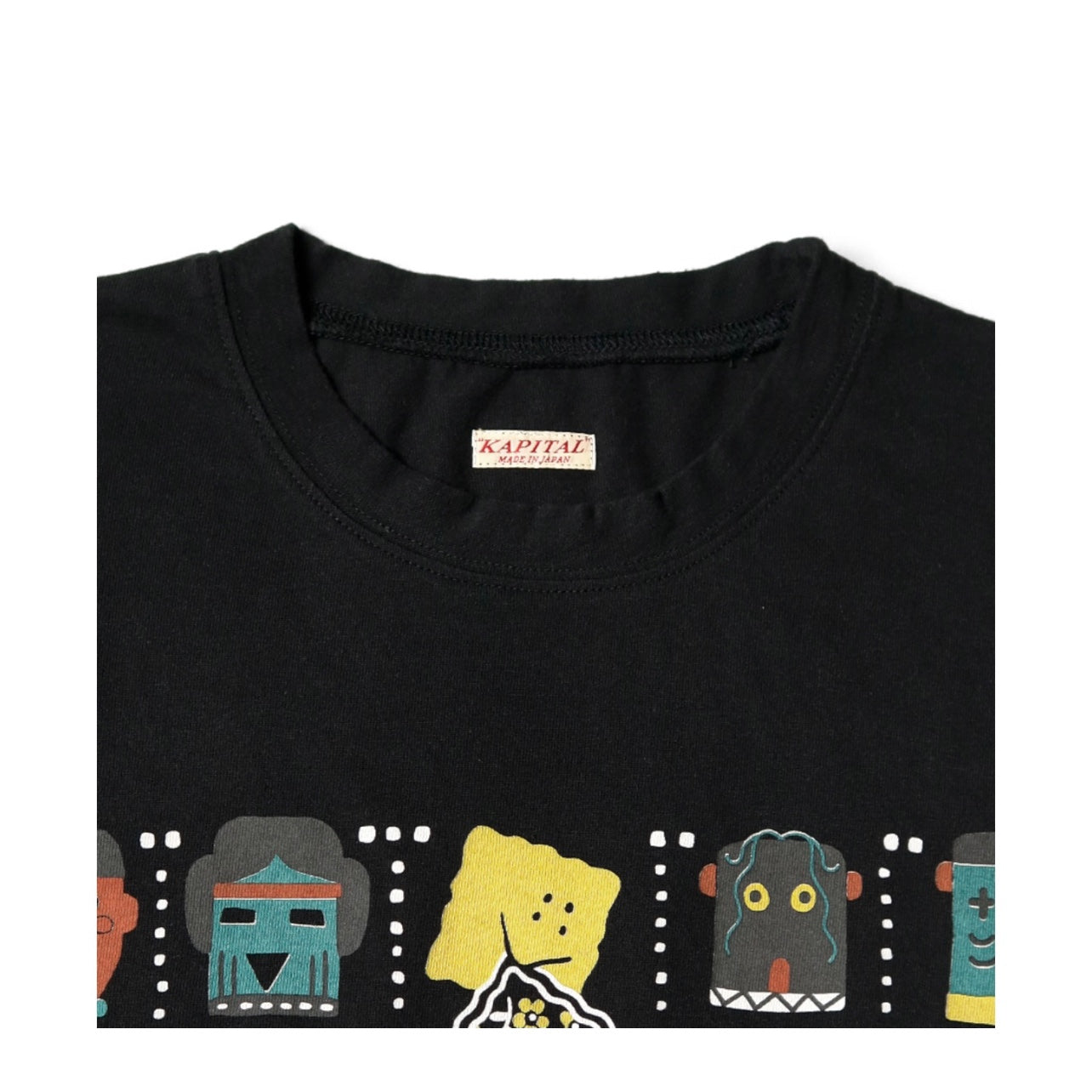 25SS Japanese casual fun smiley face print cotton loose crew neck short sleeve T-shirt