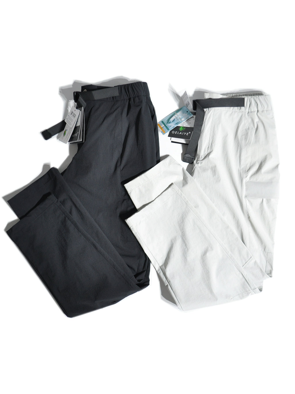 Spring/summer thin mountain outdoor quick-dryer energy wind multi-pocket cargo pants loose straight slim fit stretch slacks