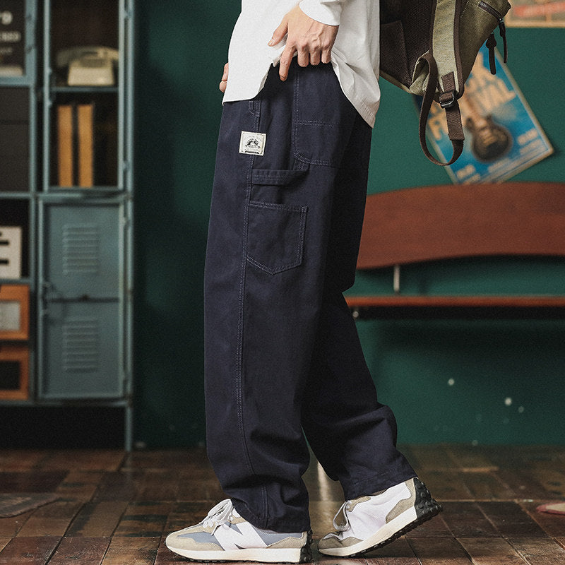 Japanese Functional Cargo Pants – Loose Straight Summer Slacks for Men – Japanese vintage | yamalin clothes | Yamalinclothes