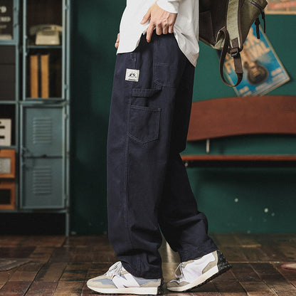 Japanese Functional Cargo Pants – Loose Straight Summer Slacks for Men – Japanese vintage | yamalin clothes | Yamalinclothes