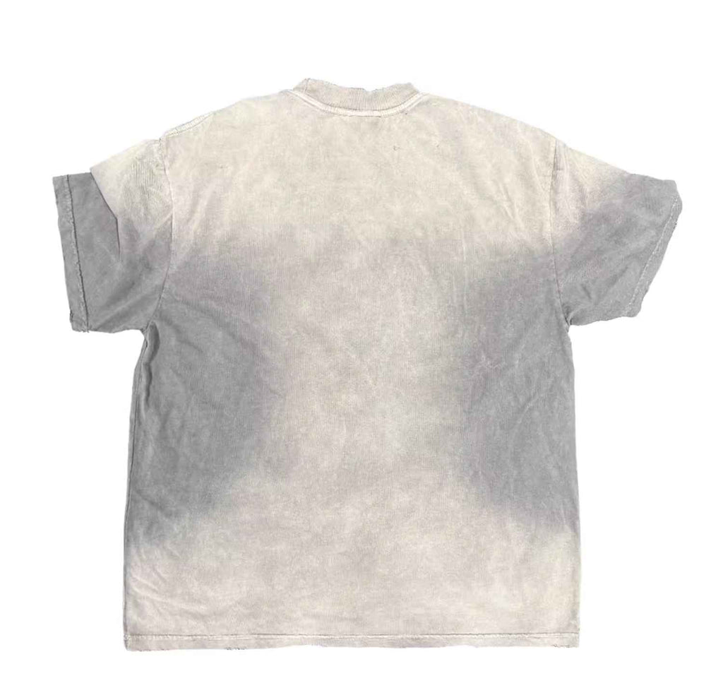 Creative Phrase Printing Hardcore Illustration Ins Distressed American Wear 180G Short Sleeve T-shirt Top
