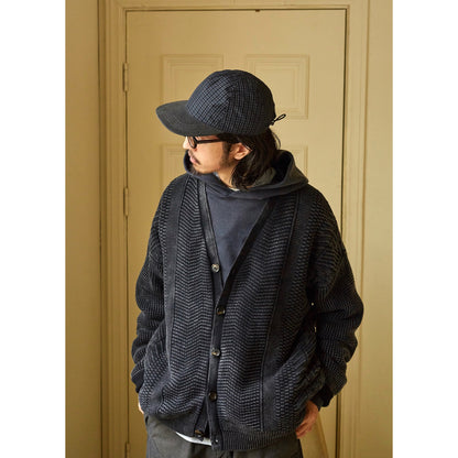 Cable Cardigan washed-cotton buttonhole cardigan