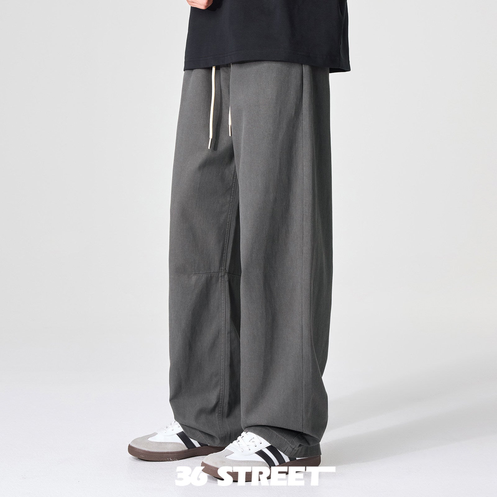 {{ Japanese Tencel Lyocell Loose Straight Cargo Pants – Cool Summer Slacks for Men – Japanese vintage | yamalin clothes | Yamalinclothes }}