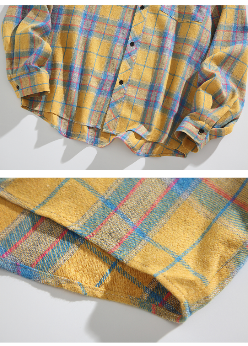 Spring and Autumn Casual Lapel Shirt Fashion Port Style