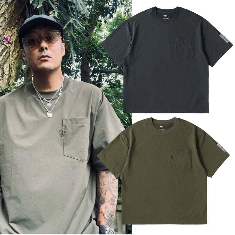 Short sleeve t-shirt summer pocket t-shirt