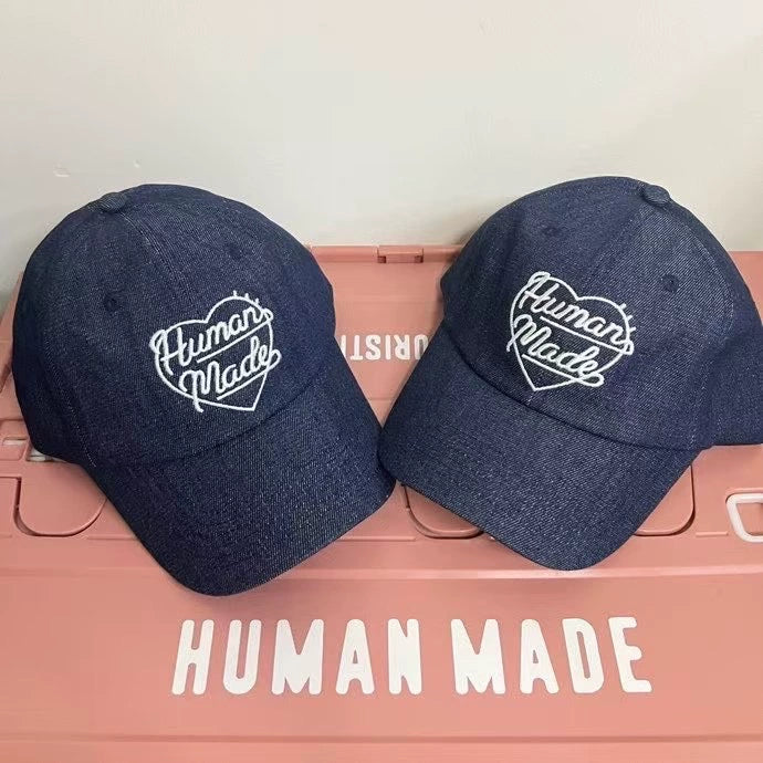 Japanese love embroidered sunhat retro washed old hat