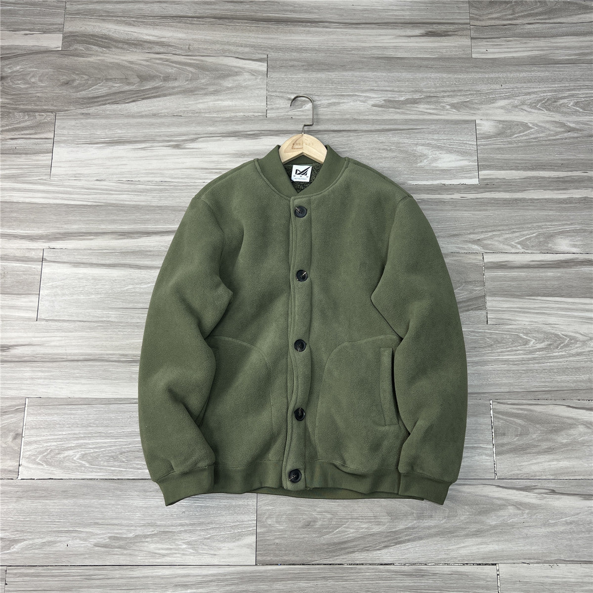 Fleece Lambswool Baseball Collar Jacket – Windproof Loose Unisex – Coats Jackets | japanese streetwear | vintage workwear | unisex | Yamalinclothes