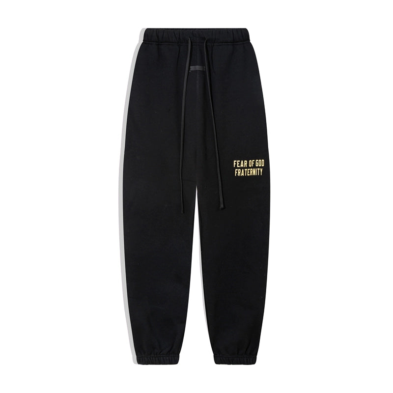 trendy brand American high street loose legging fleece casual sweatpants men's and women's long pants autumn and winter