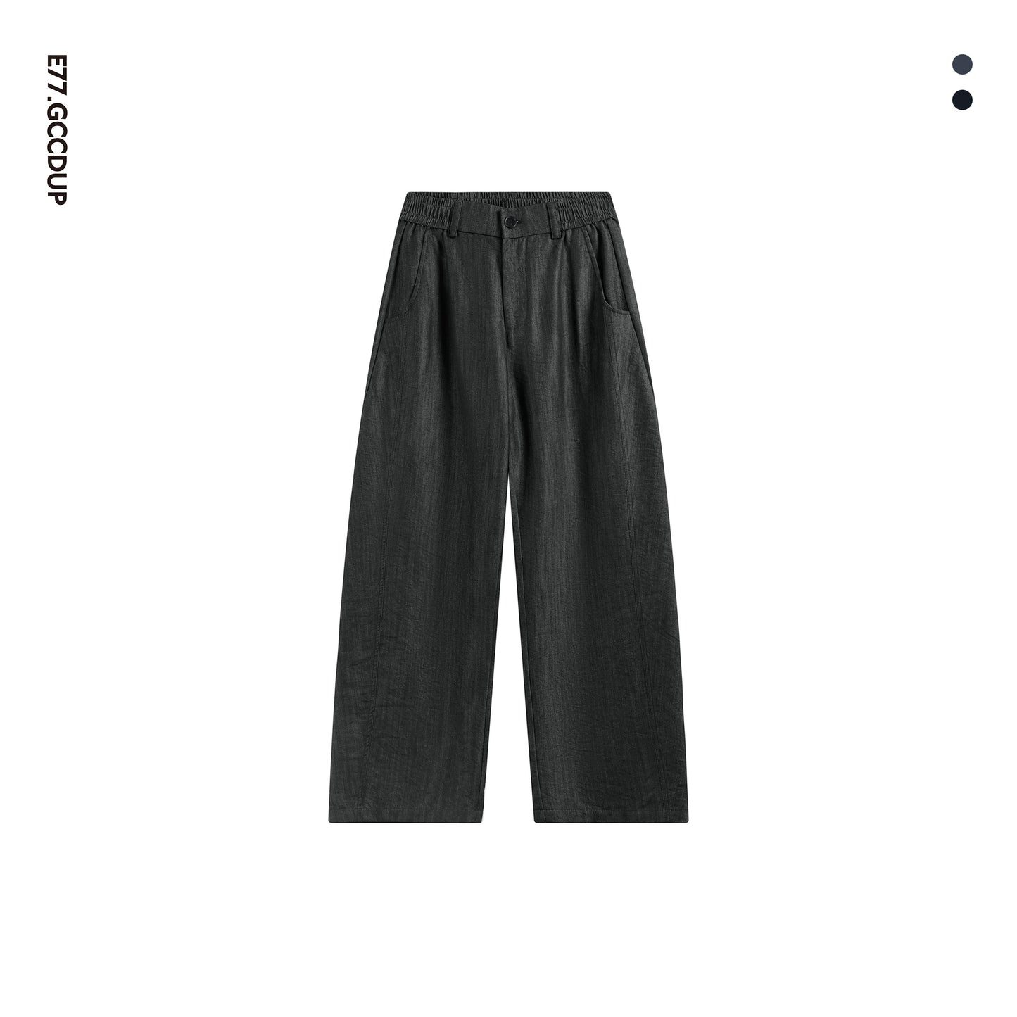 Cationic dyed denim raw color ultra-thin wrinkle-resistant casual jeans