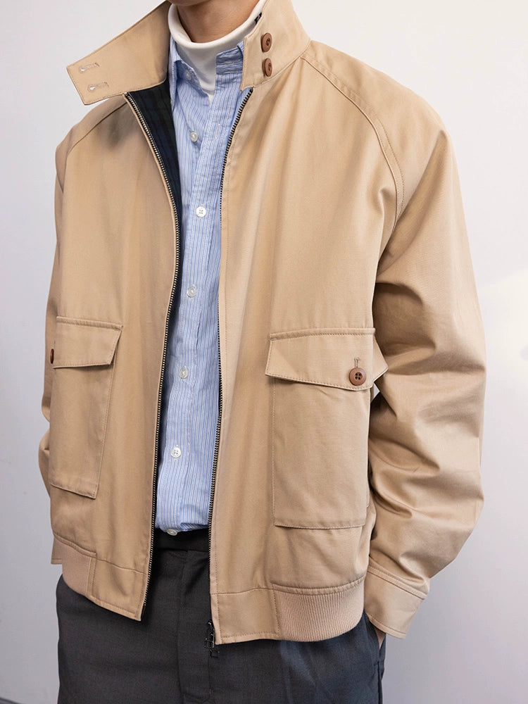 HARRINGTON JACKET JACKET MEN'S SPRING AVIATOR CASUAL CARGO AMERICAN DETROIT INSTRUCTOR