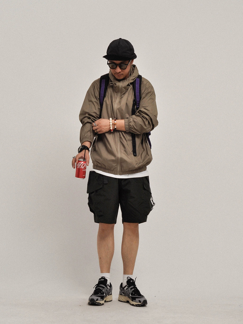 Summer function outdoor light breathable pure color loose hooded sunscreen clothes