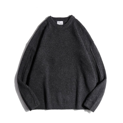 Japanese Vintage Knit Sweater – Unisex Collegiate Maillard