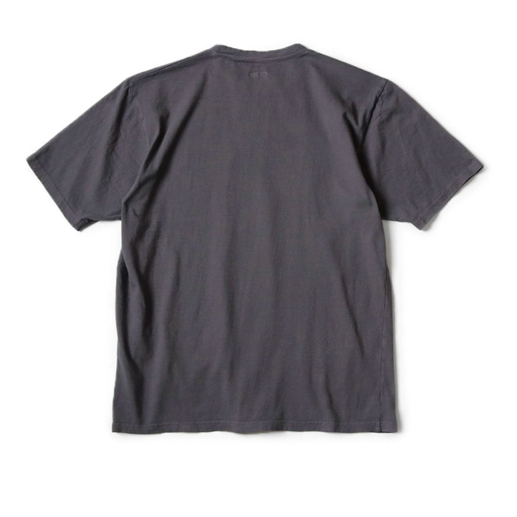 Japanese batik wash distressed cracked fun print crew neck loose T