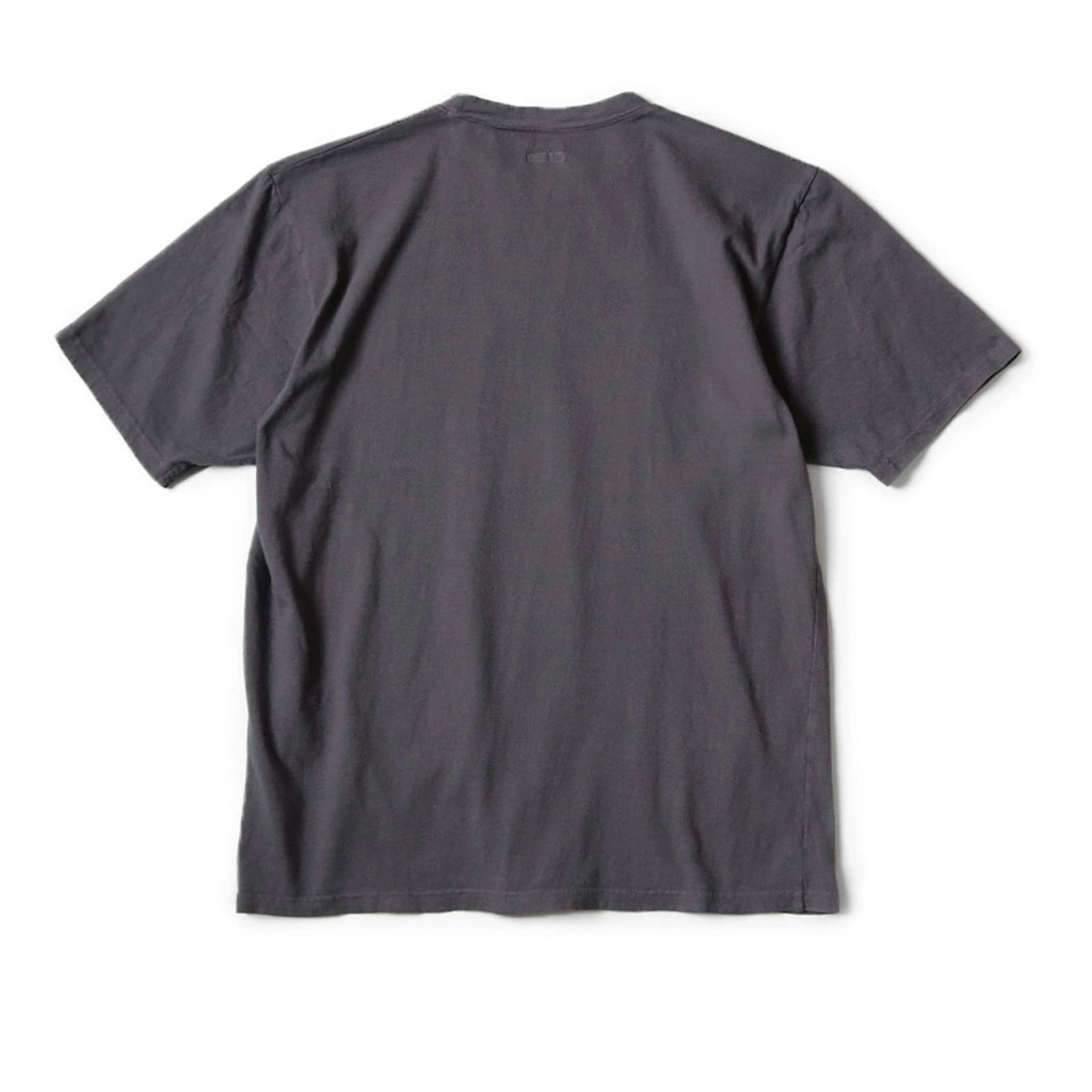 Japanese batik wash distressed cracked fun print crew neck loose T