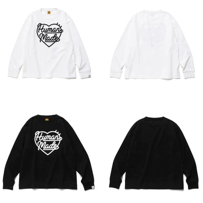 Japanese cartoon animal print heavy print long sleeve T-shirt bottom shirt T-shirt