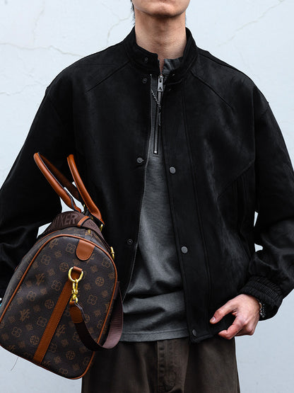 Suede Harrington Jacket – American Vintage Oversized Unisex – Japanese vintage | fall outfits 2026 | fall winter outfits | classy winter outfits | lazy comfy outfits | japanese streetwear | vintage workwear | yamalin clothes | Yamalinclothes
