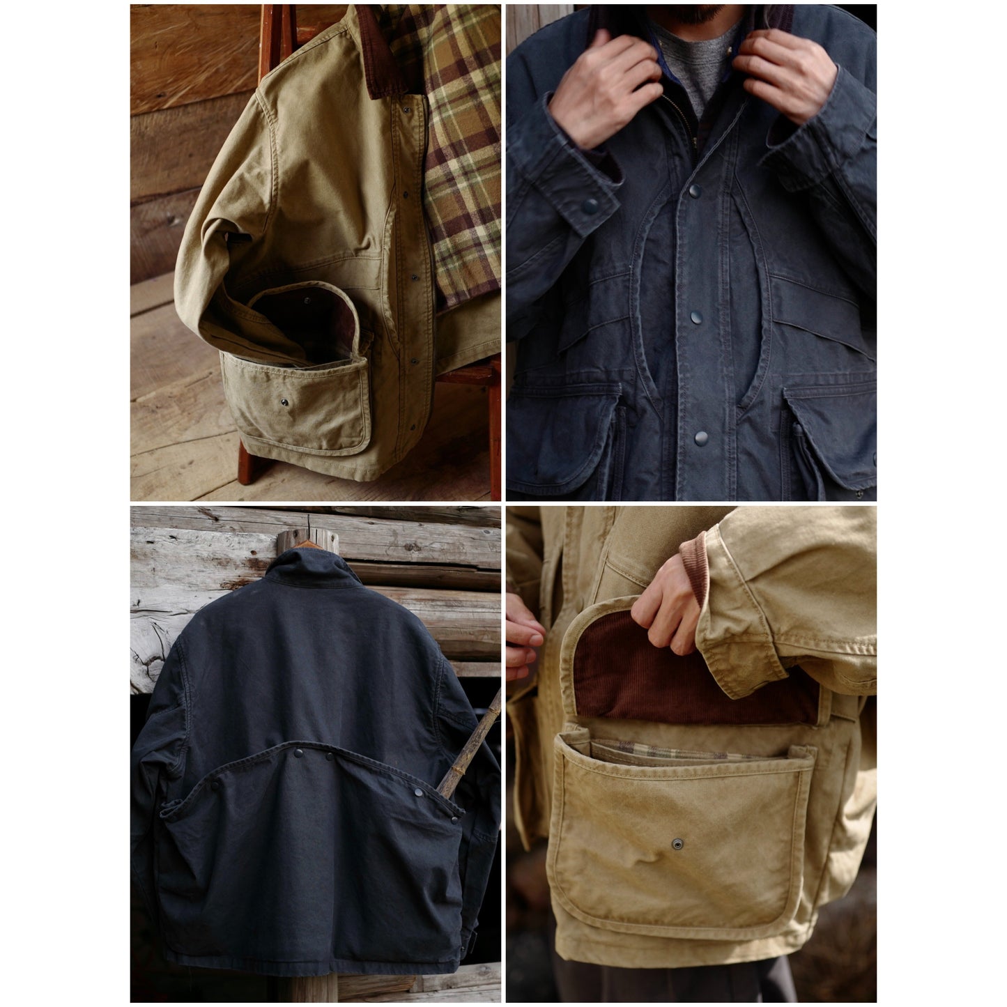 FW25 USAGE Hunting Jacket - Yamalin Heavy Year Washed Cotton Barn Hunting Silhouette Jacket