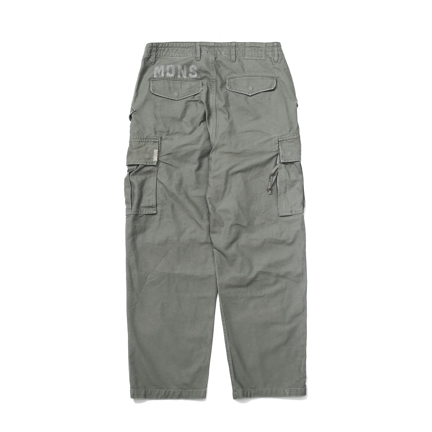 Old washed frock pants loose straight patch casual pants