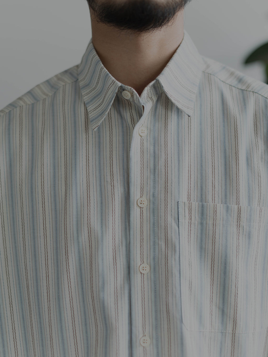spring striped shirts, men's and women's long-sleeved Japanese retro design shirts, niche Hong Kong style casual trend