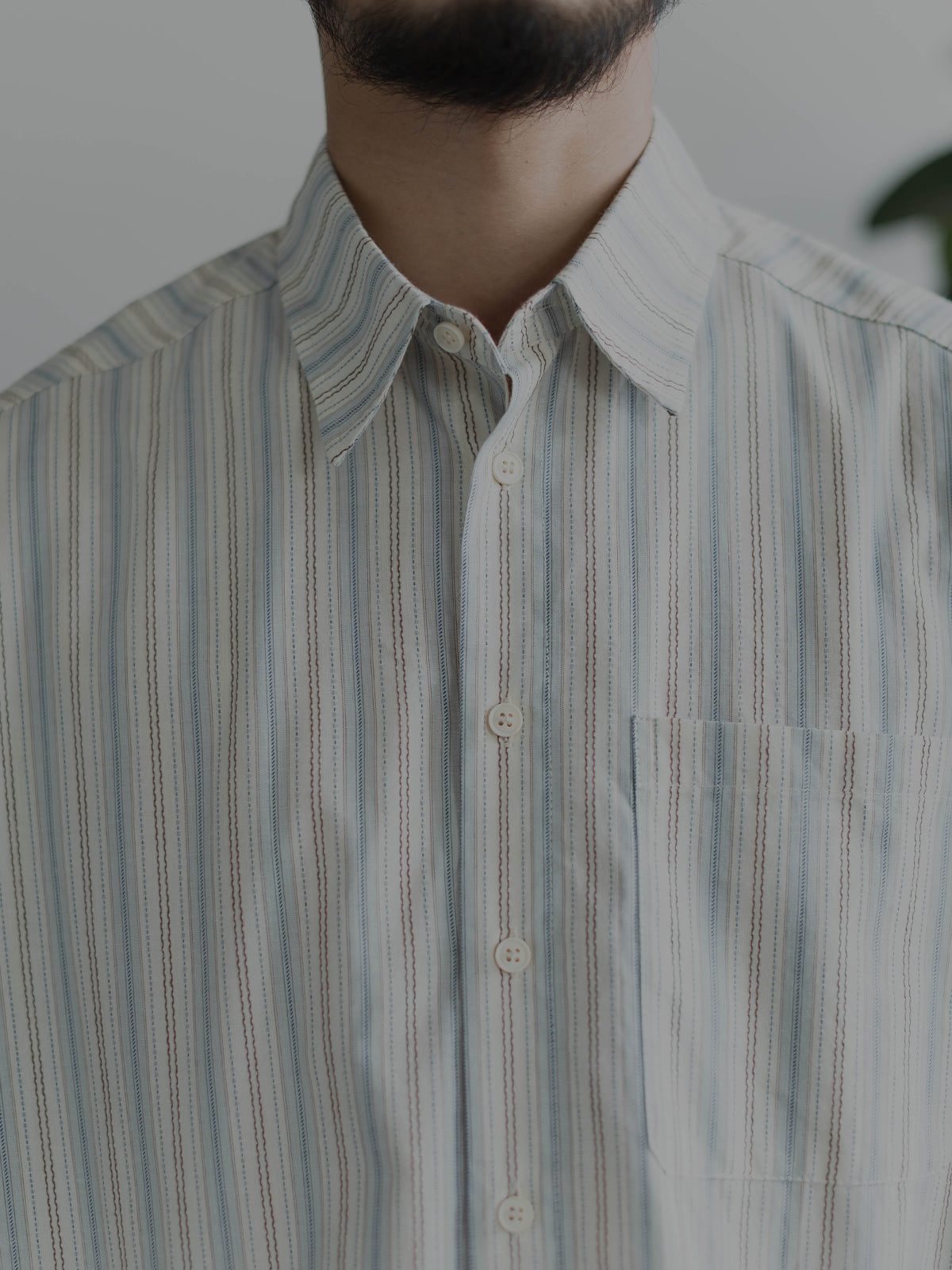spring striped shirts, men's and women's long-sleeved Japanese retro design shirts, niche Hong Kong style casual trend