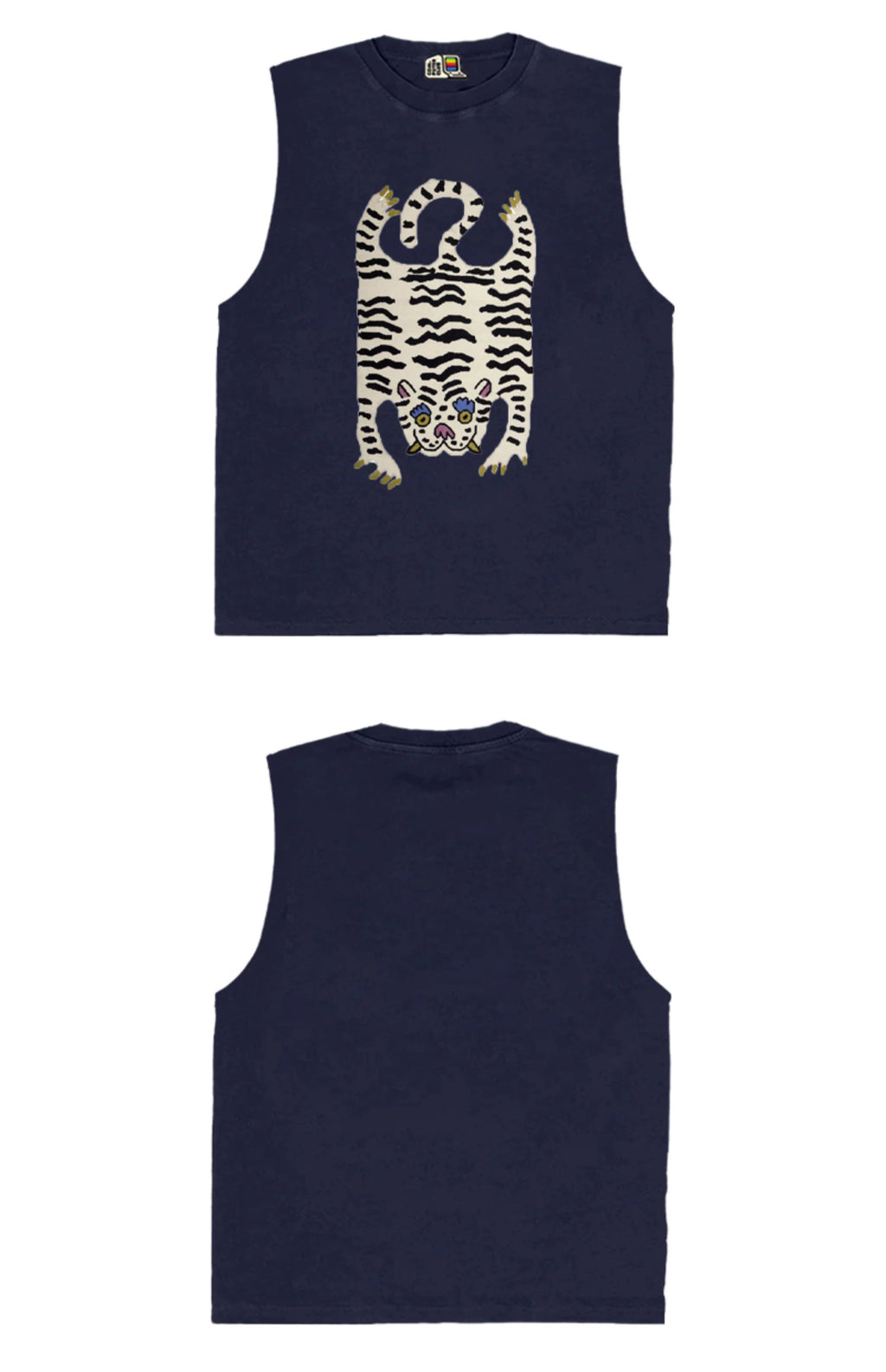 All Nature Artist Series Cool Wind Fried Street Vest Cut Sleeves Premium Plus Size Super Cool Loose