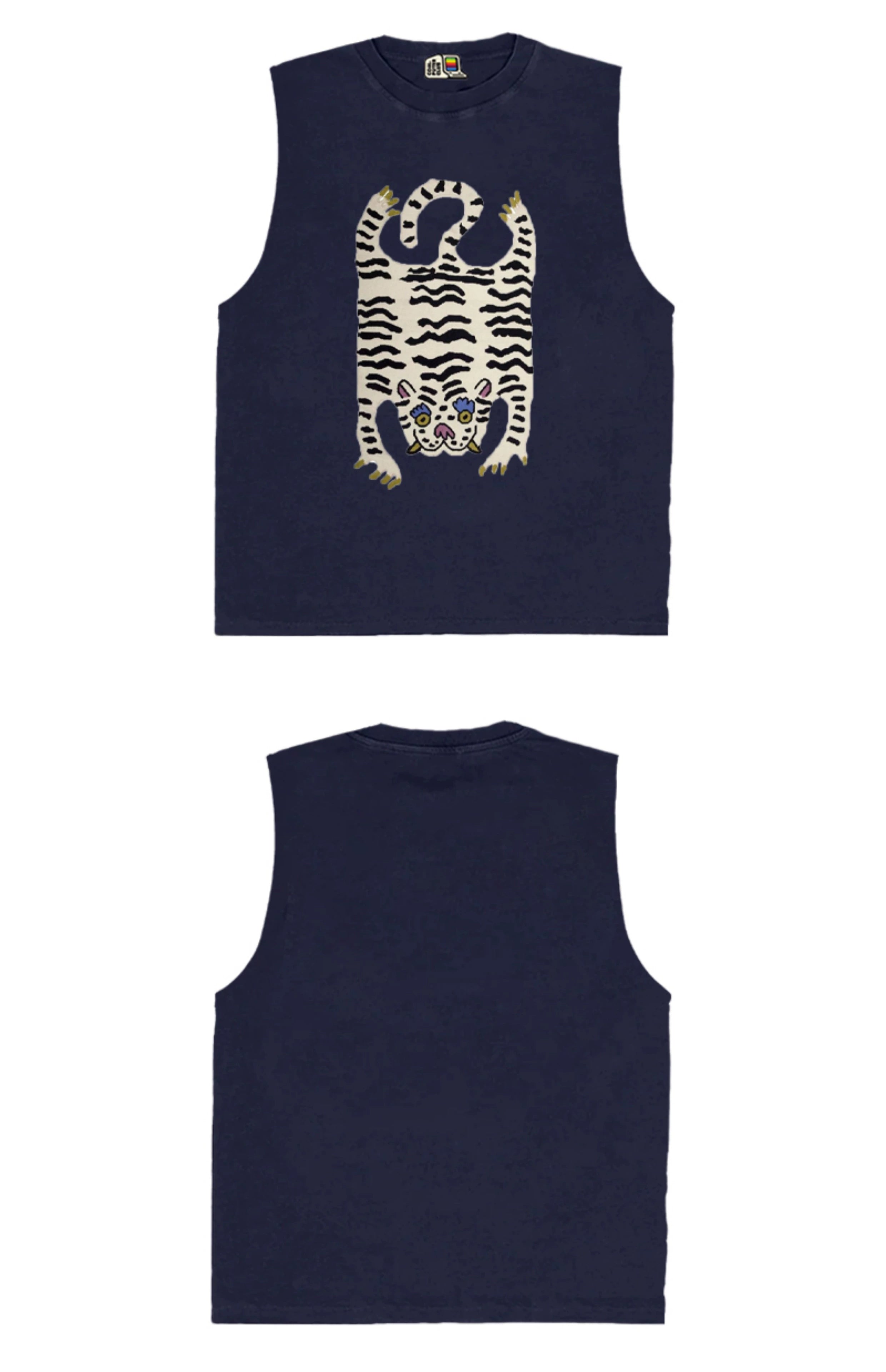 All Nature Artist Series Cool Wind Fried Street Vest Cut Sleeves Premium Plus Size Super Cool Loose