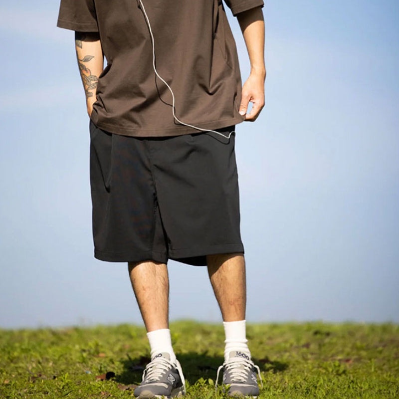 Japanese loose casual functional wind waterproof beach pants shorts five-point pants cityboy