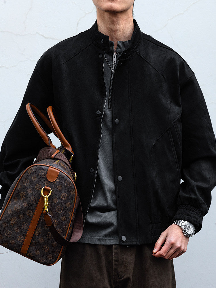 Suede Harrington Jacket – American Vintage Oversized Unisex – Japanese vintage | fall outfits 2026 | fall winter outfits | classy winter outfits | lazy comfy outfits | japanese streetwear | vintage workwear | yamalin clothes | Yamalinclothes