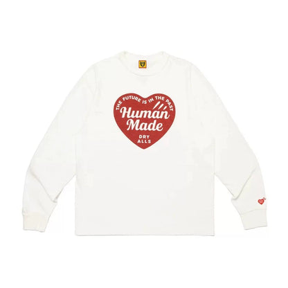 Heavy cotton long sleeve T-shirt loose casual cartoon print retro base shirt
