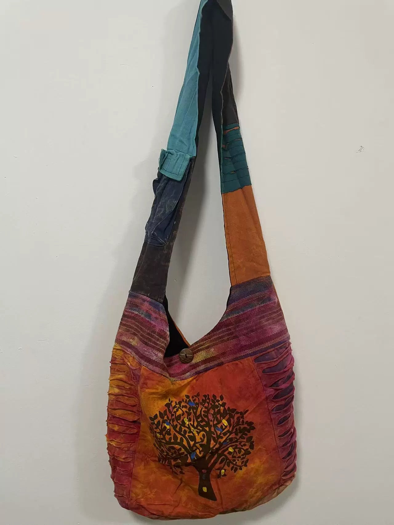 Nepalese women's bags, net red bags, handmade bags, large-capacity shoulder bags, travel outdoor storage, cross-body bags