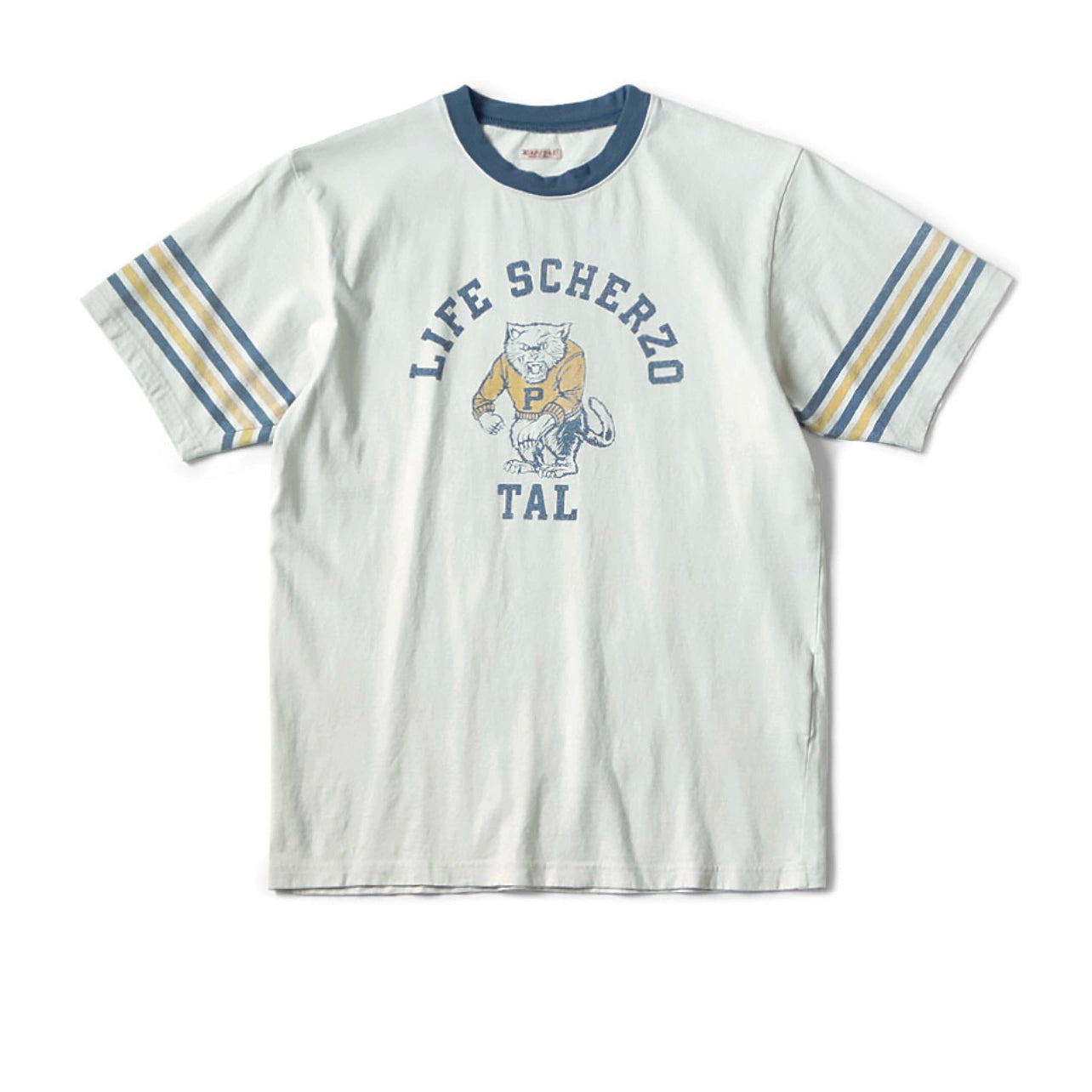 Japanese casual cotton tiger fun print loose crew neck short sleeve T-shirt