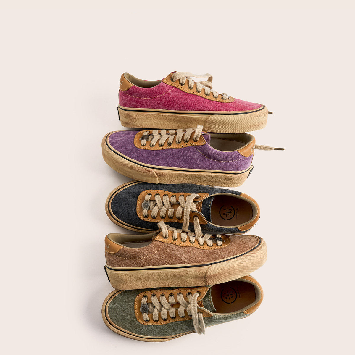 Vintage Japanese Low Top Espadrille Platform Sneakers – Washed Vulcanized Unisex Shoes – Japanese vintage | yamalin clothes | Yamalinclothes