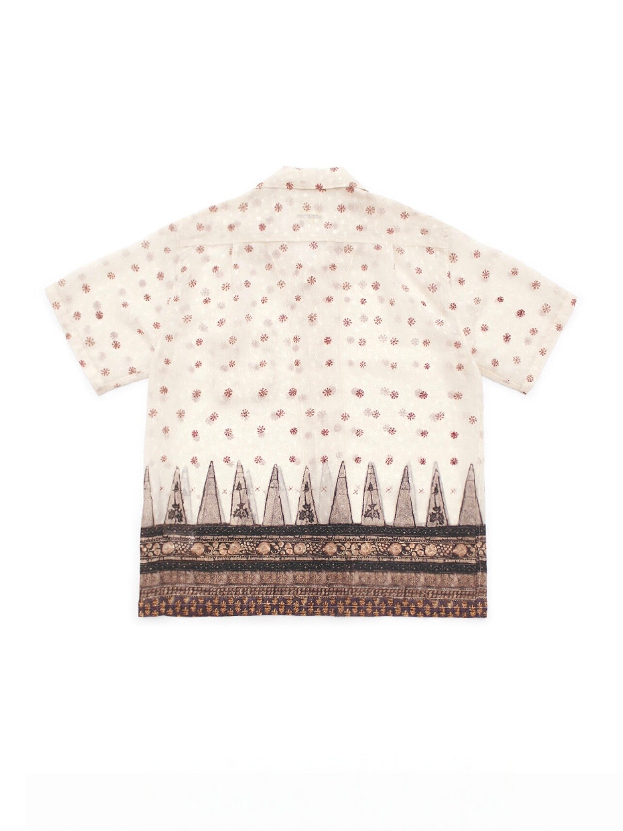 26SS Japanese Artisan Hawaiian Snowflake Print Cuban Collar Short-Sleeved Shirt | Japanese vintage | yamalin clothes | Yamalinclothes