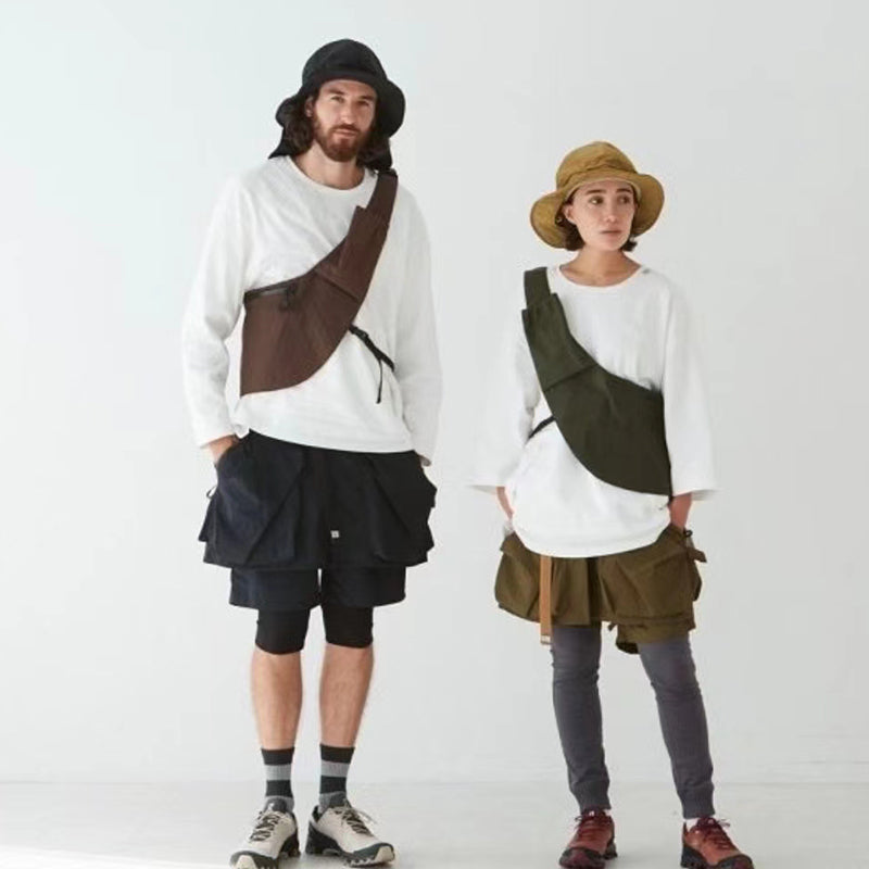 Japanese cityboy waterproof functional pants outdoor big pocket pants three-dimensional shorts ins tide casual shorts