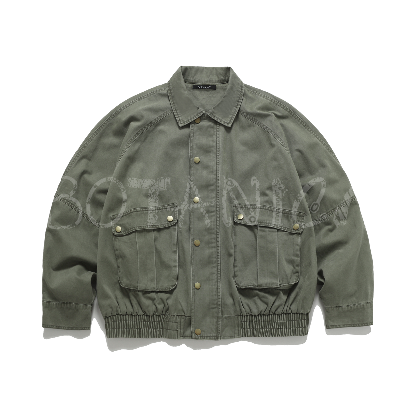 Vintage Lapel Cropped Cargo Jacket – Cleanfit Blue (Unisex)