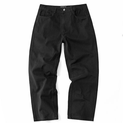 Japanese Vintage Distressed Cargo Pants Men – Pleated Bootcut Wide Leg Cotton Trousers