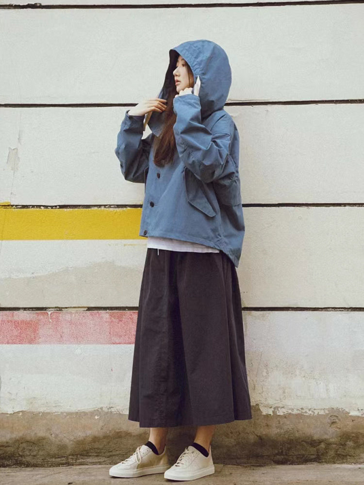 M51 24SS Japanese Outdoor Optoelectronic Hooded Jacket Men's and Women's Thin Jackets