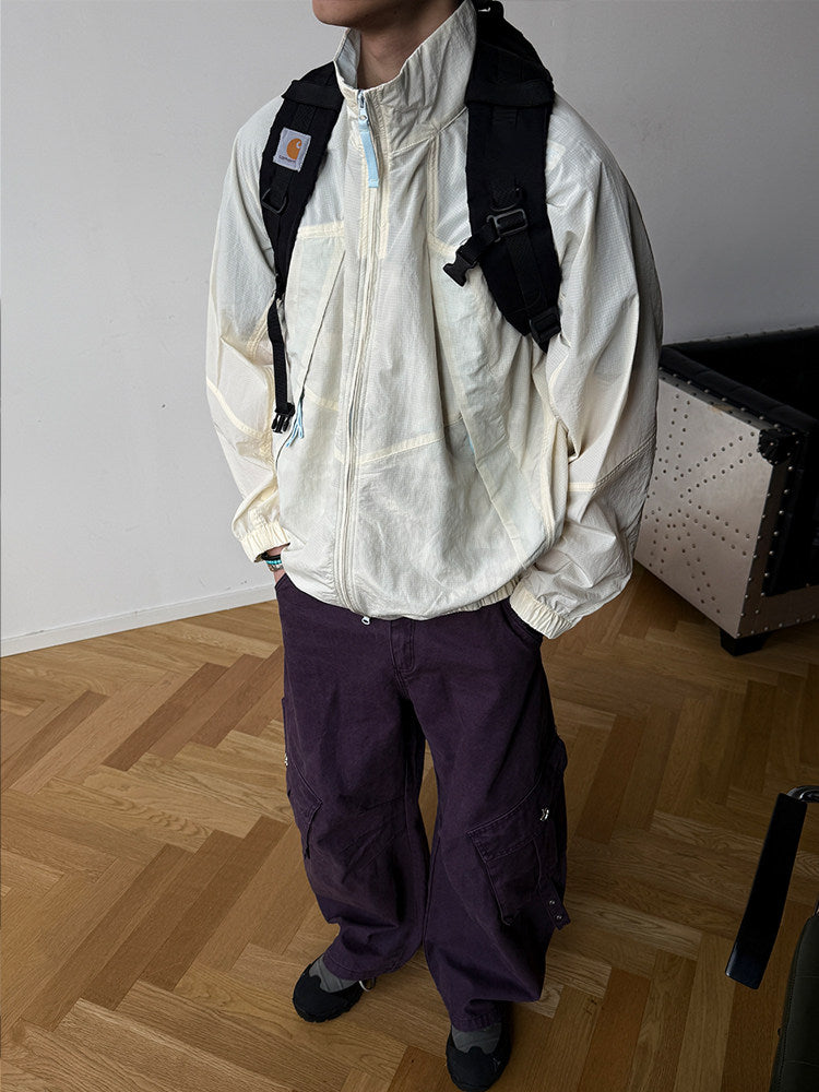 Quick-Dry Stand-Collar Outdoor Jacket – Mountain Oversized Unisex – Japanese vintage | fall outfits 2026 | fall winter outfits | classy winter outfits | lazy comfy outfits | japanese streetwear | vintage workwear | yamalin clothes | Yamalinclothes