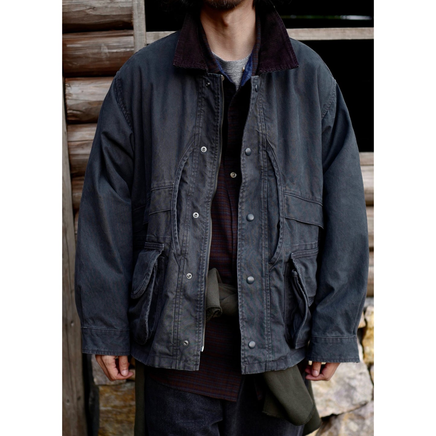 FW25 USAGE Hunting Jacket - Yamalin Heavy Year Washed Cotton Barn Hunting Silhouette Jacket