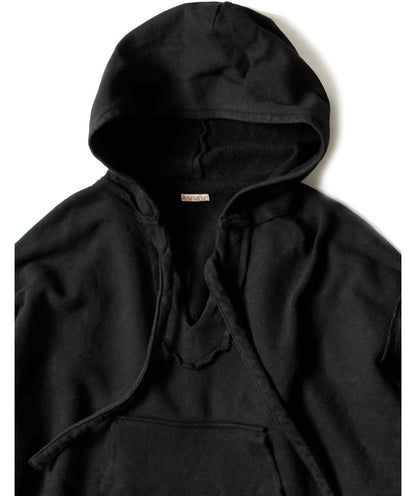 Japanese casual loose cotton cut hooded pullover long-sleeved sweatshirt