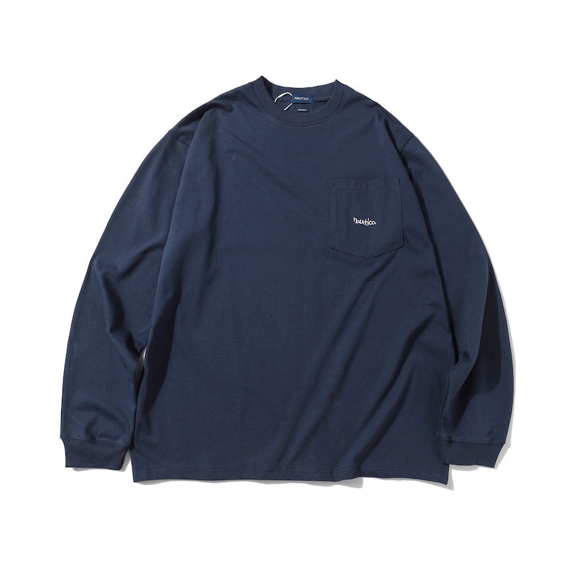 Japanese heavy long-sleeved T-shirt loose city boy