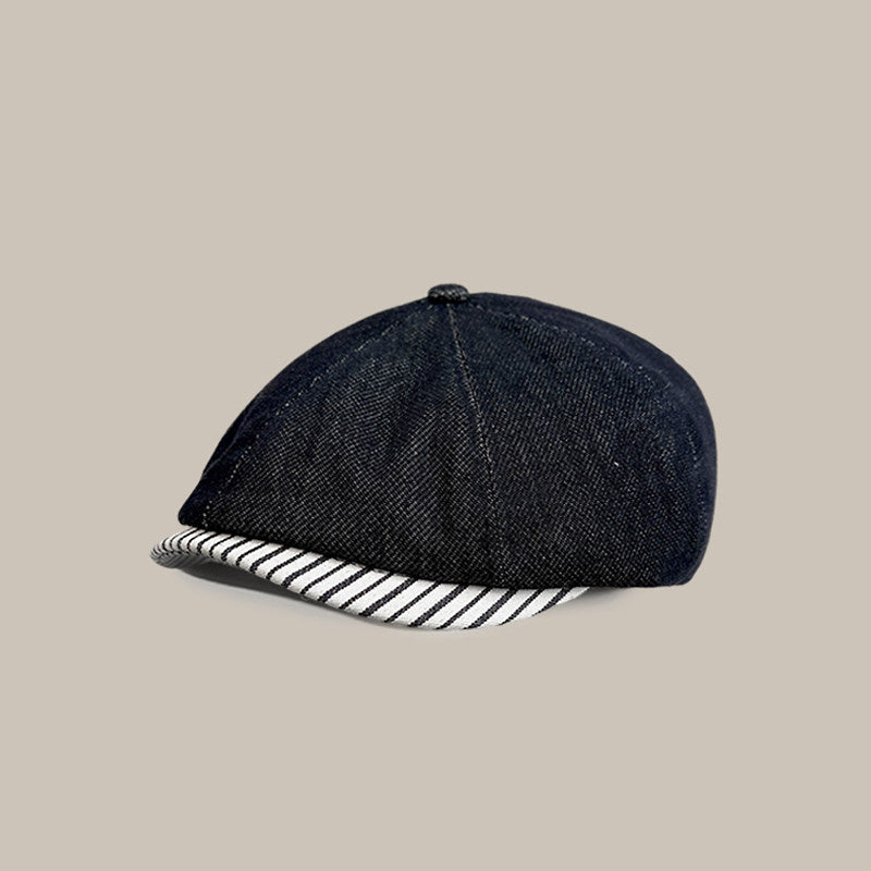 Washed Denim Painter Hat – Niche Unisex Japanese Casual