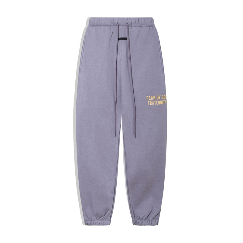 trendy brand American high street loose legging fleece casual sweatpants men's and women's long pants autumn and winter