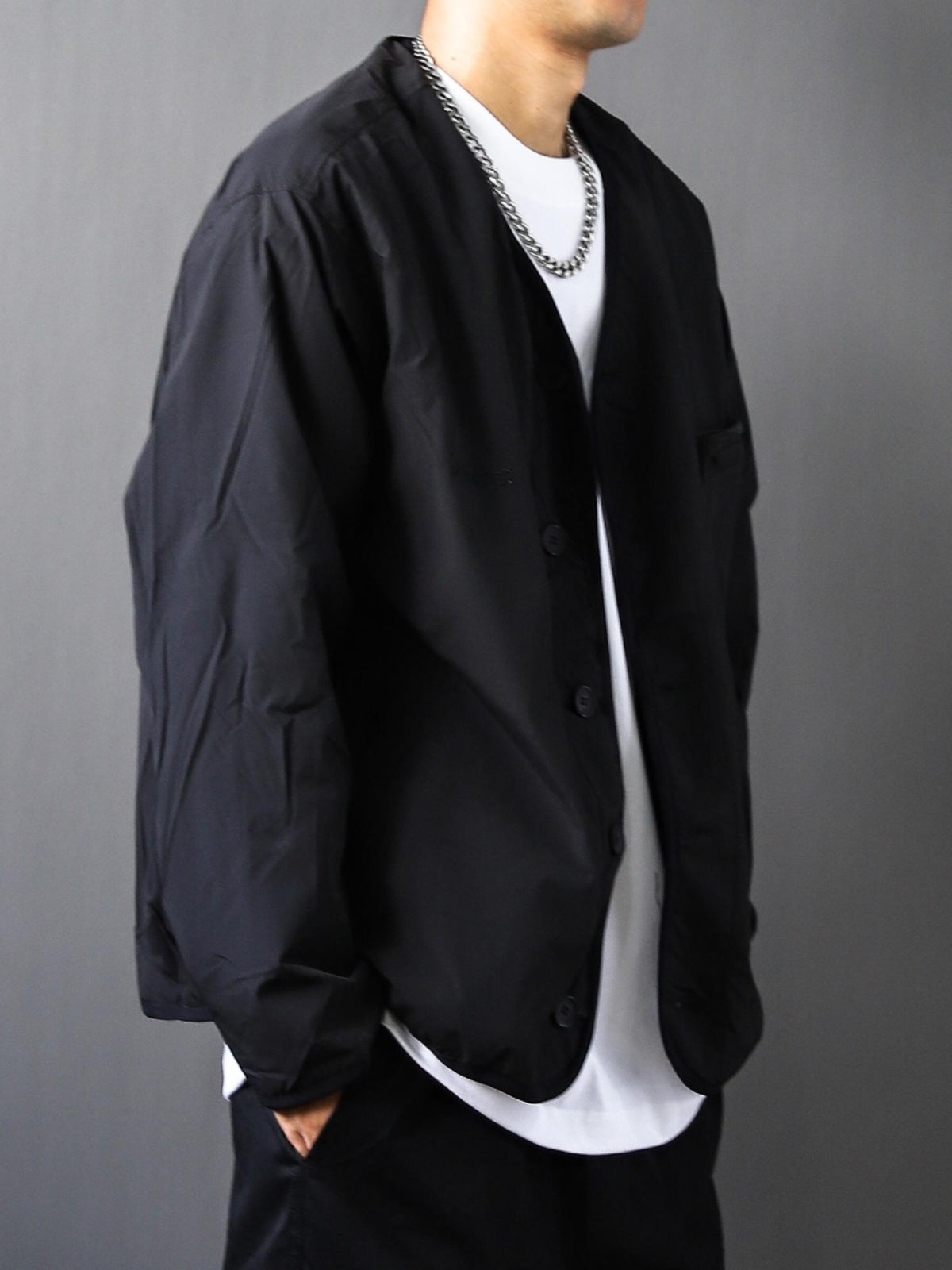 Japanese retro collarless robe 2025 spring and autumn velvet overalls for men and women outdoor mountain warm light cotton jacket