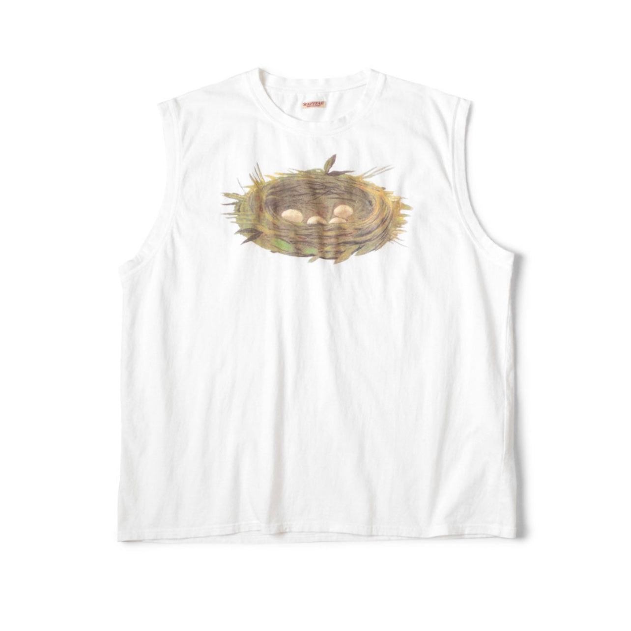 25SS Japanese casual fun print cotton loose crew neck sleeveless vest T-shirt